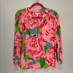 Lilly Pulitzer Elsie Blouse rose